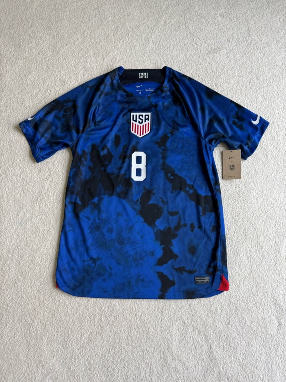 USA McKennie Medium #8 Jersey World Cup Away United States Soccer Football Nike